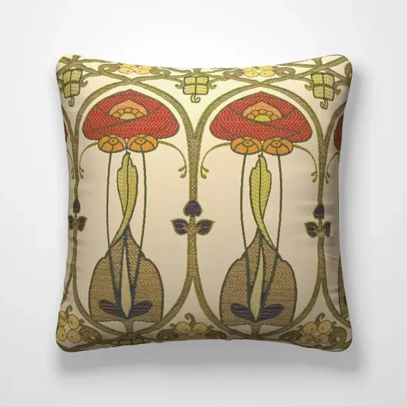 Large Cushion Cover with Embroidery - Multi