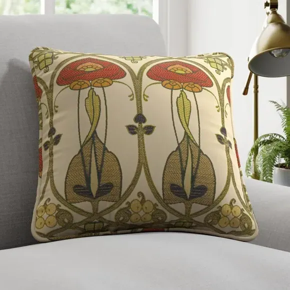 Large Cushion Cover with Embroidery - Multi