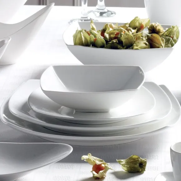 Large Dinner Plate - White, Fine China