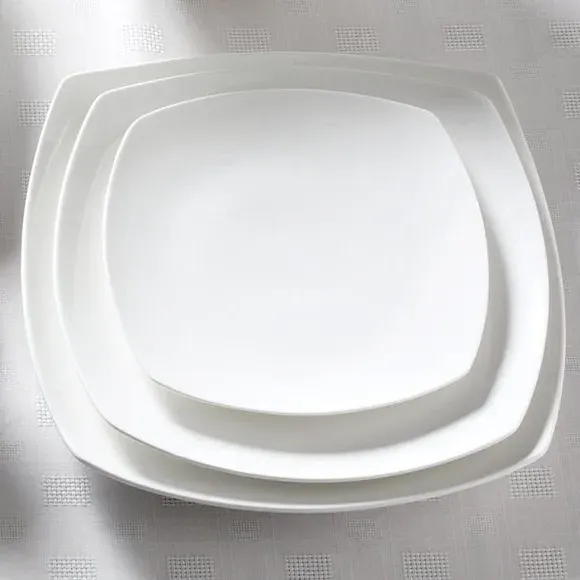 Large Dinner Plate - White, Fine China