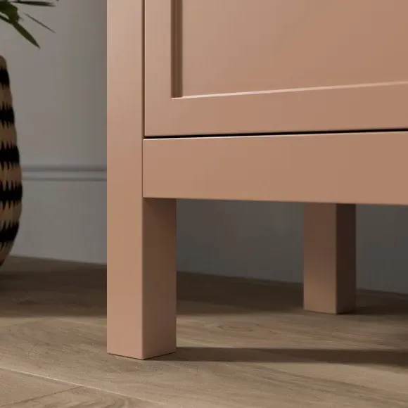 Large Display Cabinet with Glass Doors - Clay