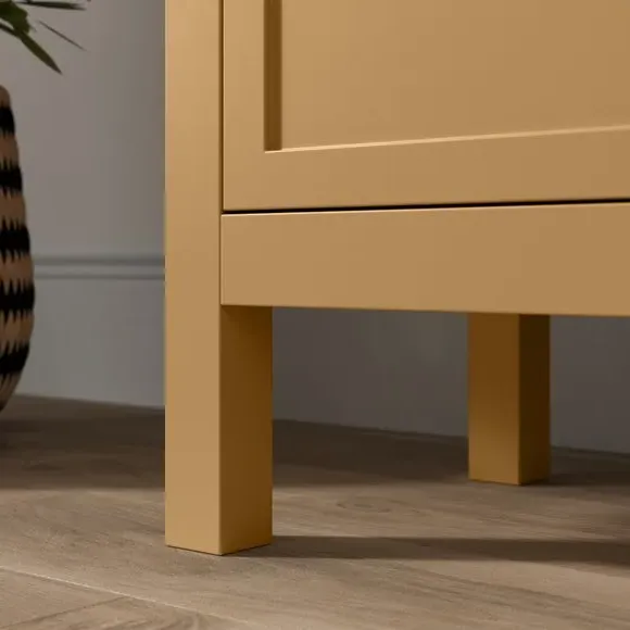 Large Display Cabinet with Glass Doors - Honey