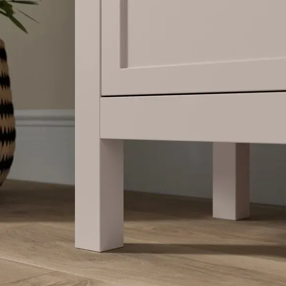 Large Display Cabinet with Glass Doors - Stone