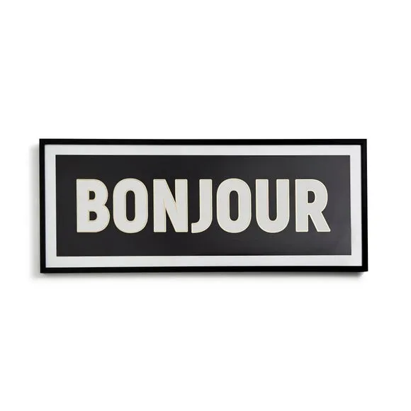 Large Framed Wall Art - Black, Monochrome
