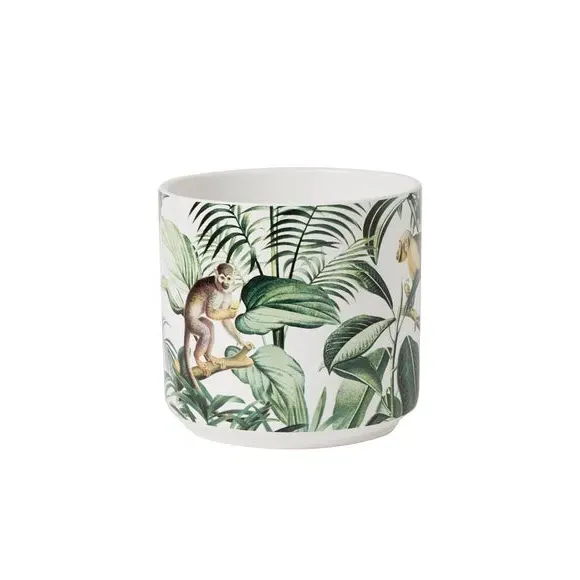 Large Monkey Plant Pot - Multicolor, Ceramic