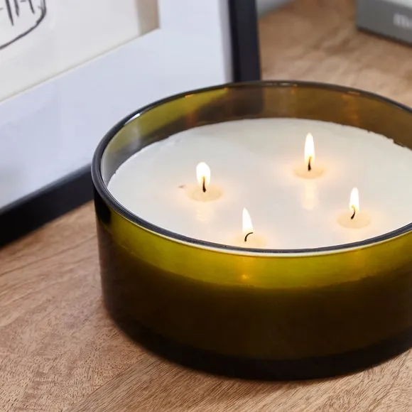 Large Multi Wick Candle Apple Harvest - Green