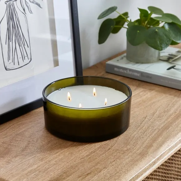 Large Multi Wick Candle Apple Harvest - Green image