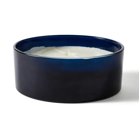 Large Multi Wick Candle - Blue, Sundried Linen