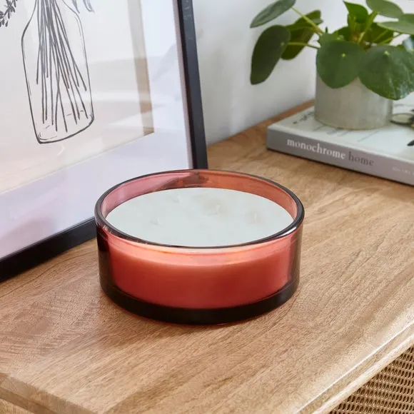 Large Multi Wick Candle - Pink, Sugared Raspberry