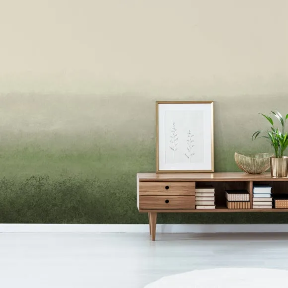 Large Scale Wall Mural Ombre - Green image