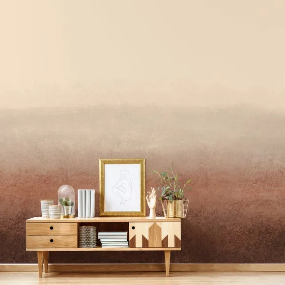 Large Scale Wall Mural Ombre - Terracotta