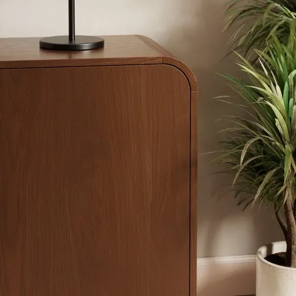 Large Sideboard with Curved Edges - Dark Oak