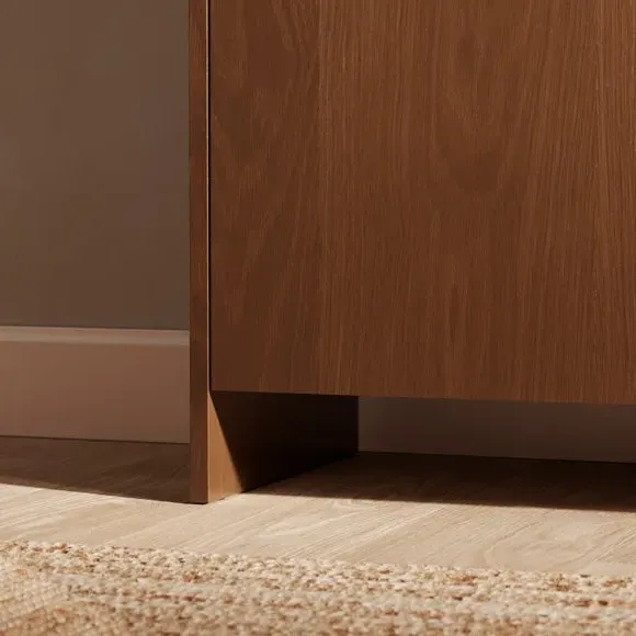 Large Sideboard with Curved Edges - Dark Oak