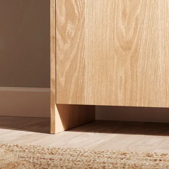 Large Sideboard with Curved Edges - Light Oak