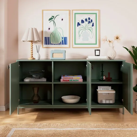 Large Sideboard with Ribbed Detail - Lilypad