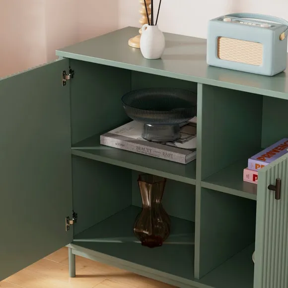 Large Sideboard with Ribbed Detail - Lilypad