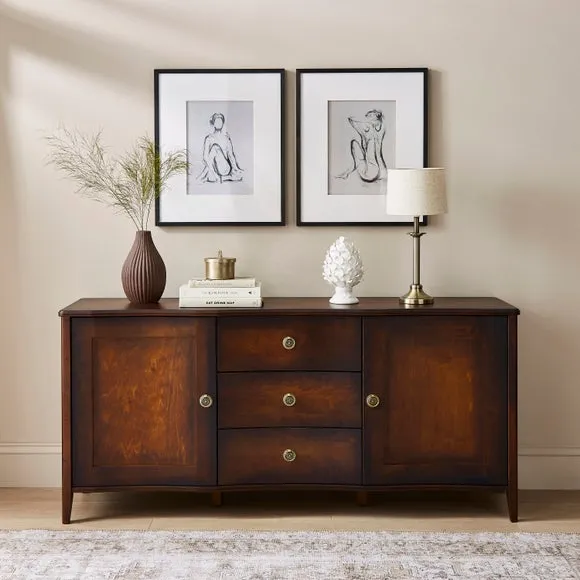 Large Sideboard with Soft Close - Dark, Birch image