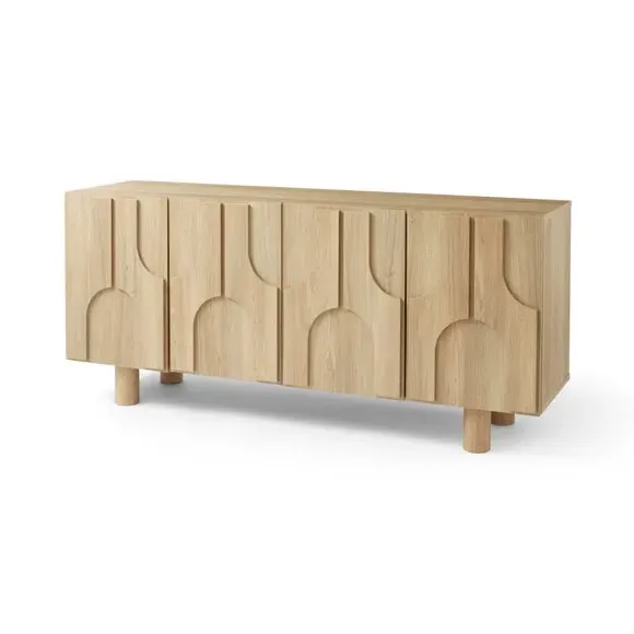Large Sideboard with Soft Close - Oak Effect