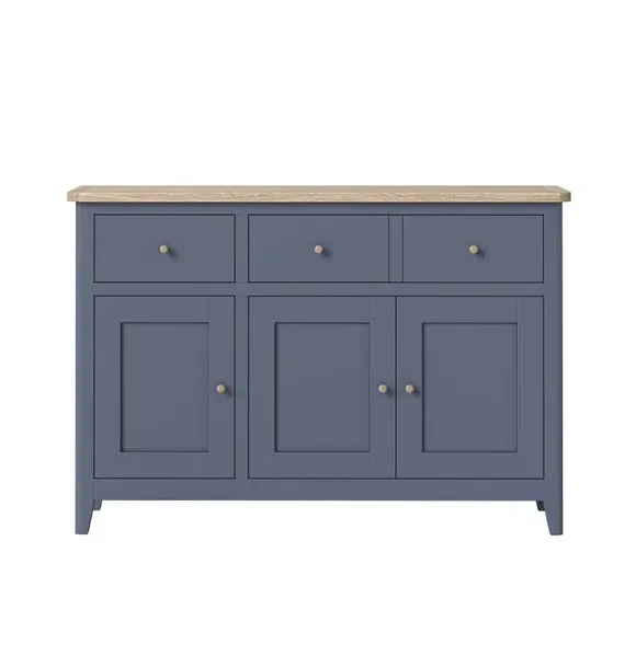 Large Sideboard with Storage - Blue, Pine