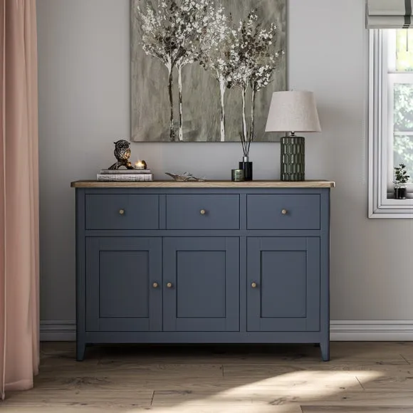 Large Sideboard with Storage - Blue, Pine image