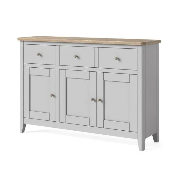 Large Sideboard with Storage - Grey, Pine