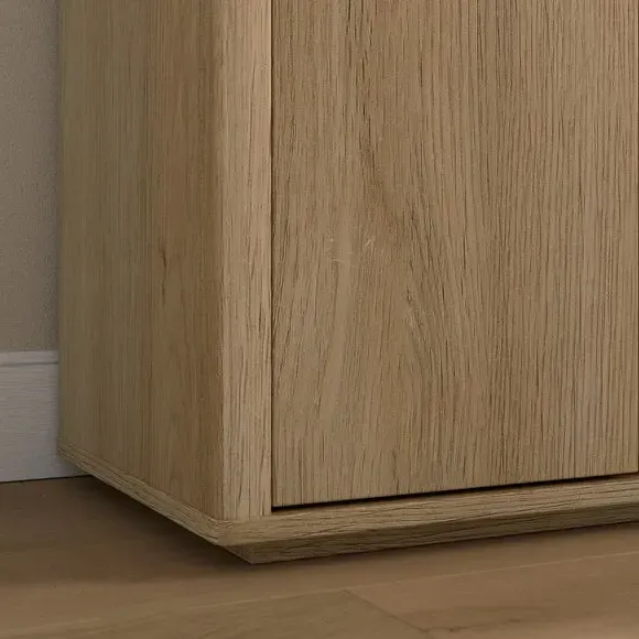 Large Sideboard with Storage - Light Oak Effect