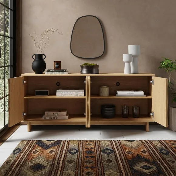 Large Sideboard with Storage - Oak, Wood