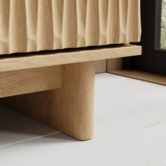 Large Sideboard with Storage - Oak, Wood