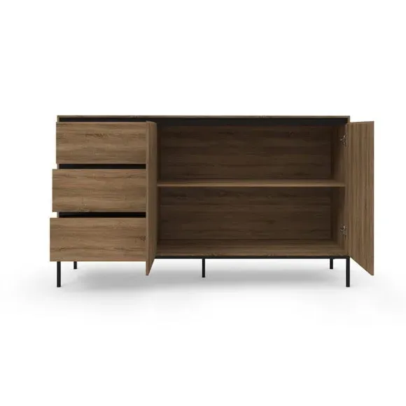 Large Sideboard with Storage - Oak, Wood