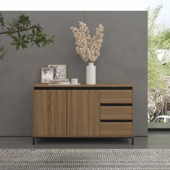 Large Sideboard with Storage - Oak, Wood