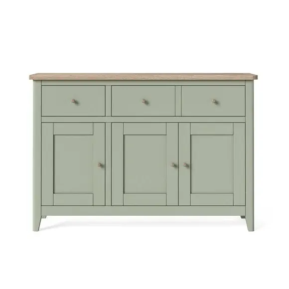 Large Sideboard with Storage - Sage, Pine