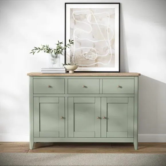 Large Sideboard with Storage - Sage, Pine