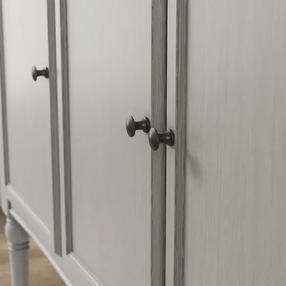 Large Sideboard with Storage - Stone, Painted