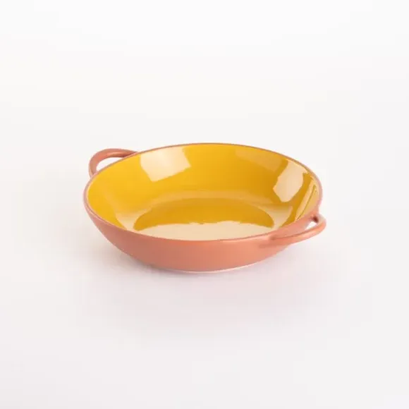 Large Tapas Dish Oven Safe - Yellow, Stoneware
