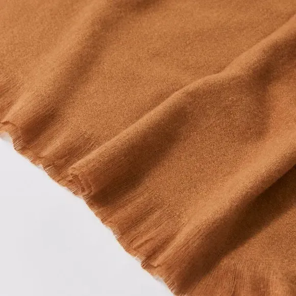 Large Throw Blanket - Caramel, Polyester