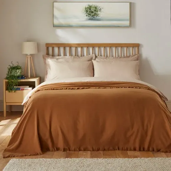 Large Throw Blanket - Caramel, Polyester