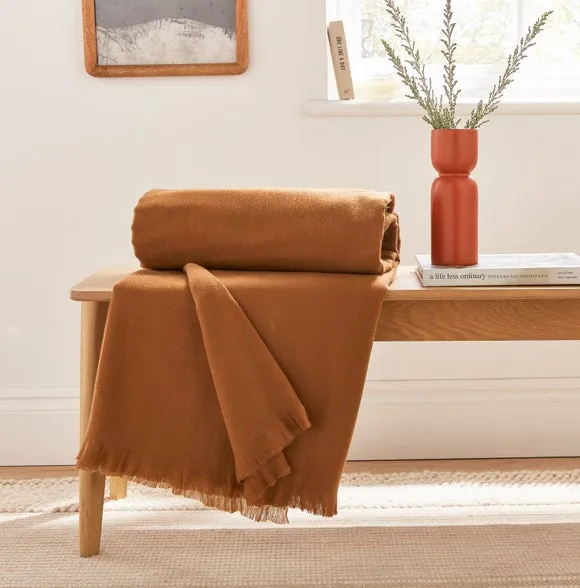 Large Throw Blanket - Caramel, Polyester image
