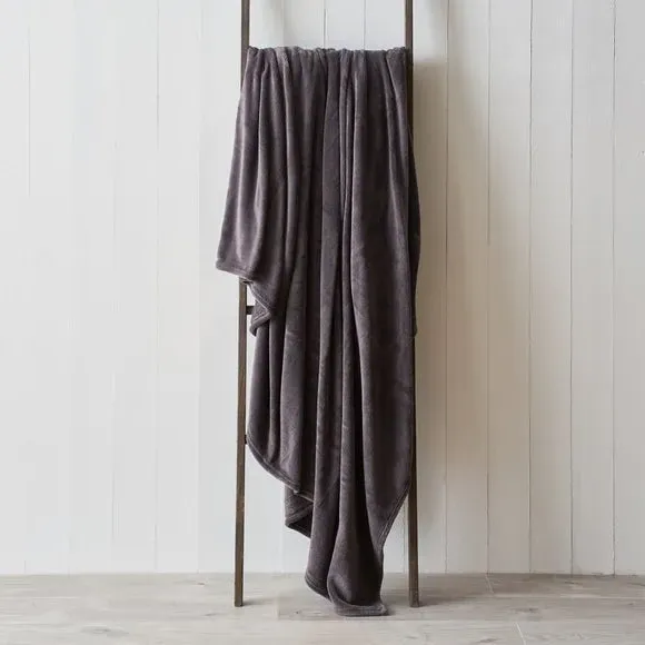 Large Throw Blanket - Charcoal, Polyester image
