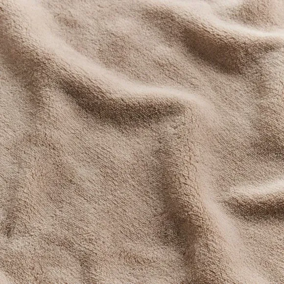 Large Throw Blanket - Cream, Polyester