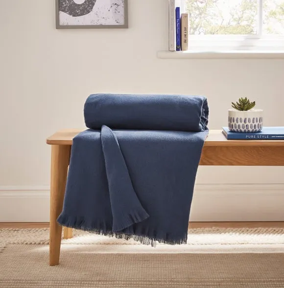 Large Throw Blanket - Ink, Polyester