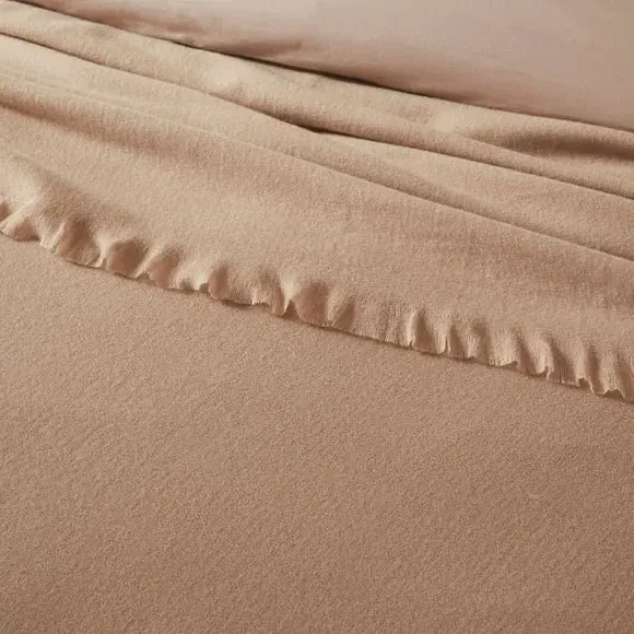 Large Throw Blanket - Natural, Polyester