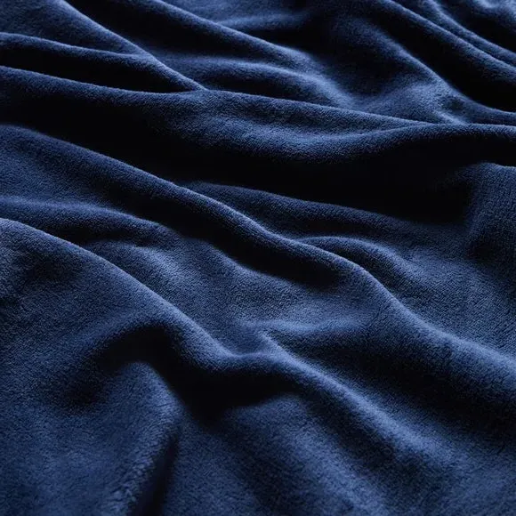 Large Throw Blanket - Navy, Polyester