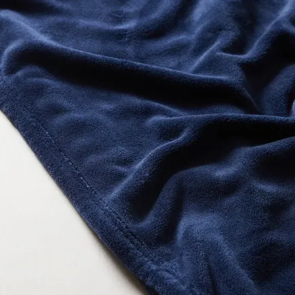 Large Throw Blanket - Navy, Polyester