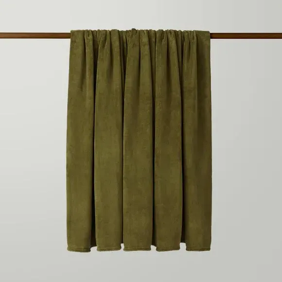 Large Throw Blanket - Olive, Polyester