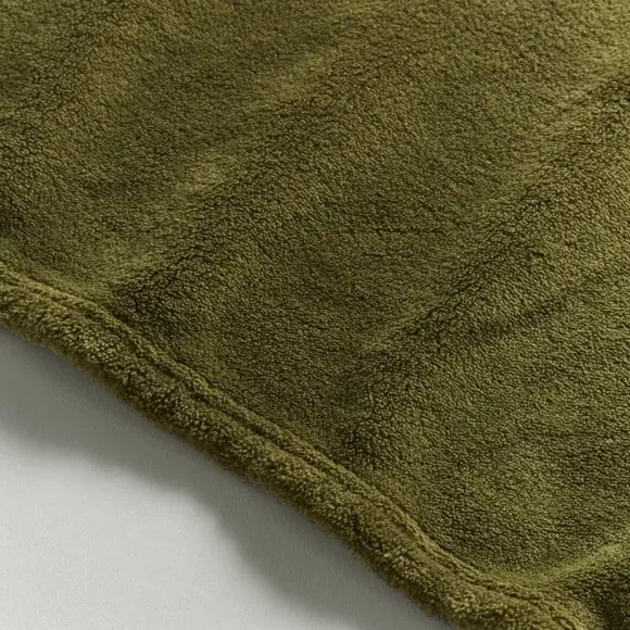 Large Throw Blanket - Olive, Polyester