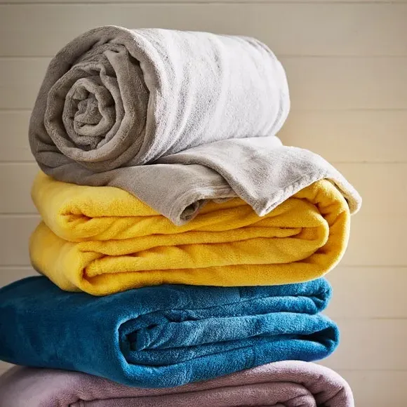 Large Throw Blanket - Olive, Polyester