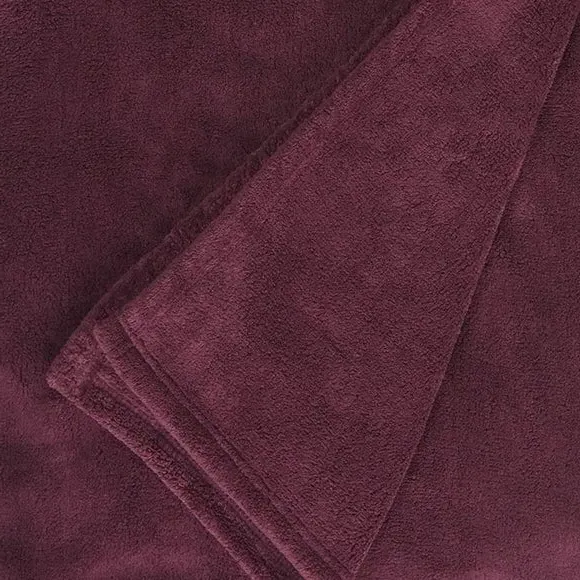 Large Throw Blanket - Plum, Polyester