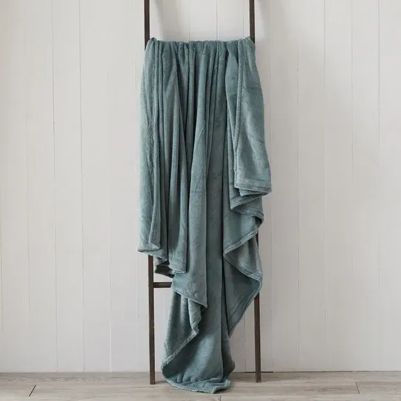 Large Throw Blanket Recycled - Blue, Fleece image