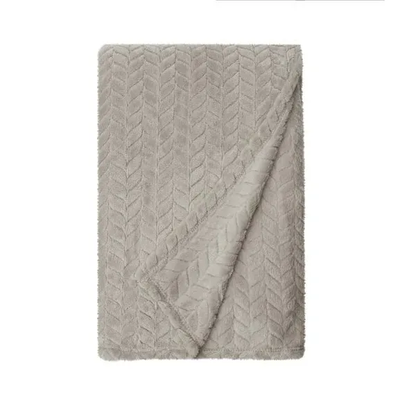 Large Throw Blanket Recycled - Chateau Grey, Fleece