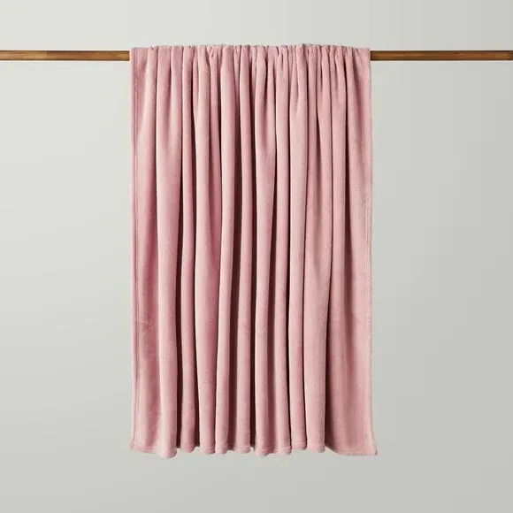Large Throw Blanket - Rose, Polyester
